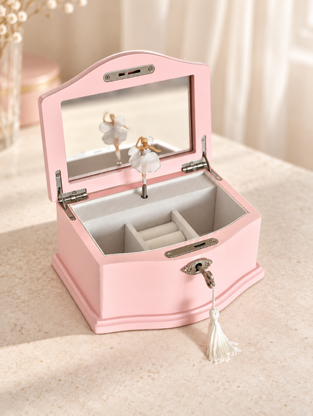 Personalised Pink Ballerina Jewellery Box