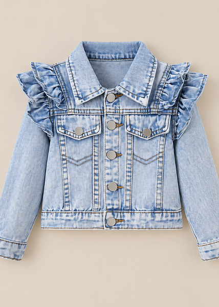 Denim Frill Jacket
