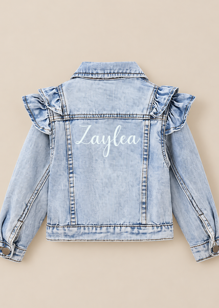 Denim Frill Jacket