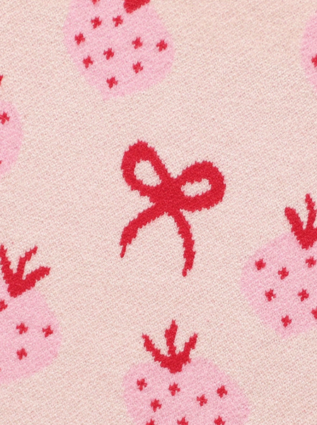 Strawberry & Bows Baby Blanket