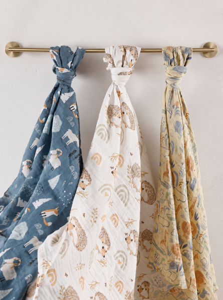 Animal Adventure Swaddle Set