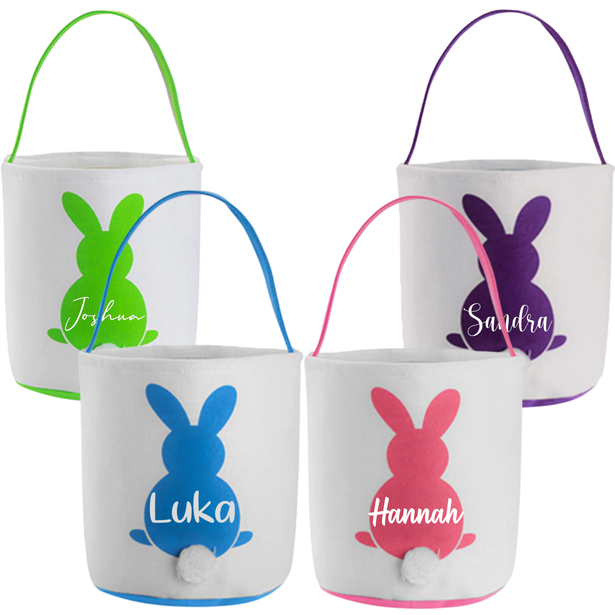 Canvas Easter Bunny basket