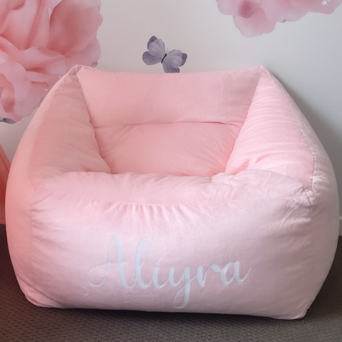 Pink Bean Bag Chair (squarish)