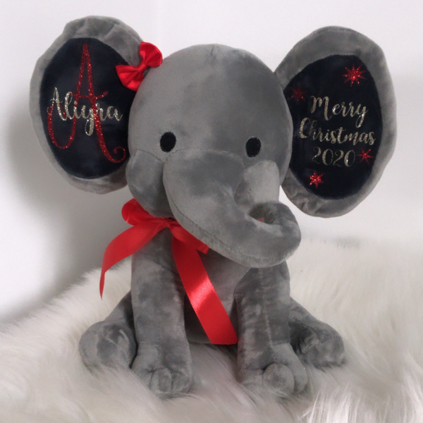 Personalised Christmas Elephants