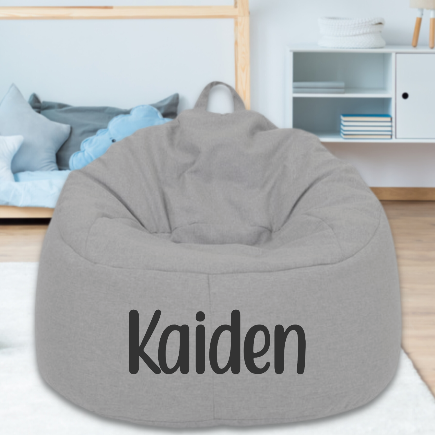 Childrens personalised bean bag chair deals
