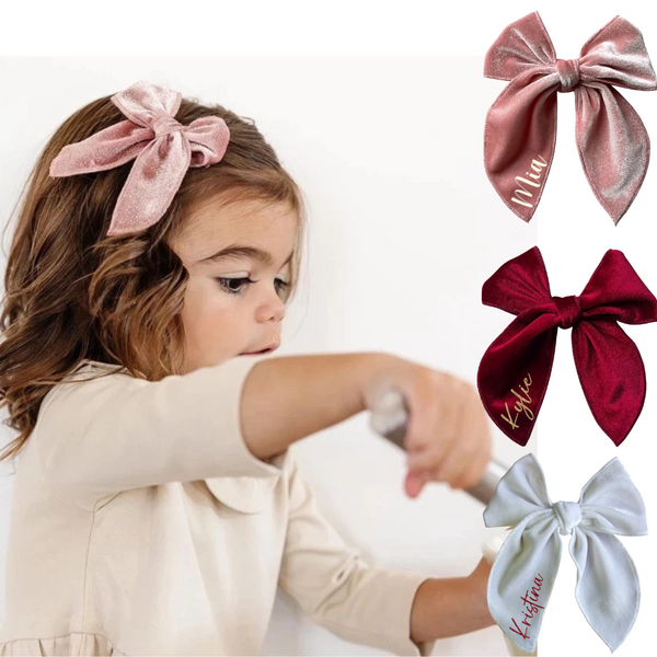 Clip on bows (personalisation optional)