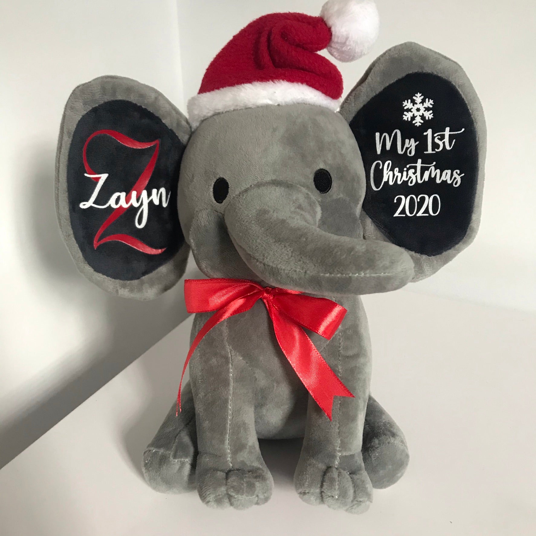 Personalised Christmas Elephants