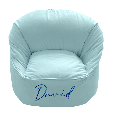 Marshmallow Blue Bean Bag Chair