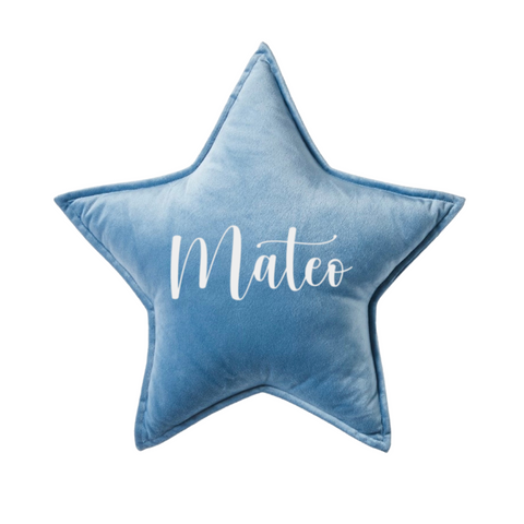 Blue Luxe Star Cushion