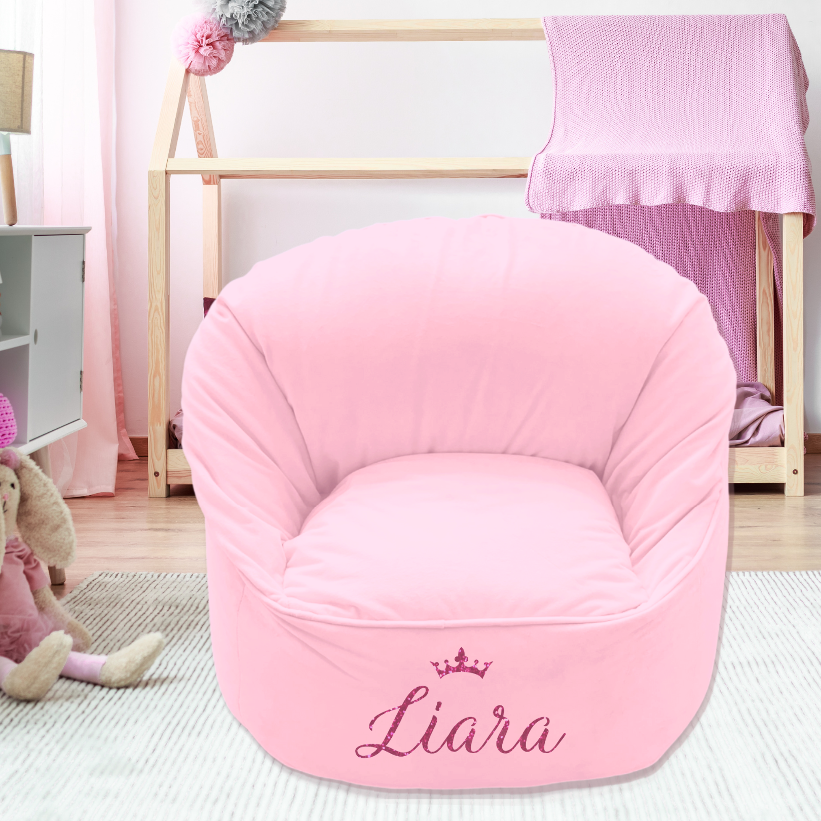 Candy Pink Bean Bag Chair The Keepsake Queen
