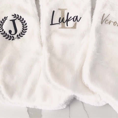 White Christmas Stocking